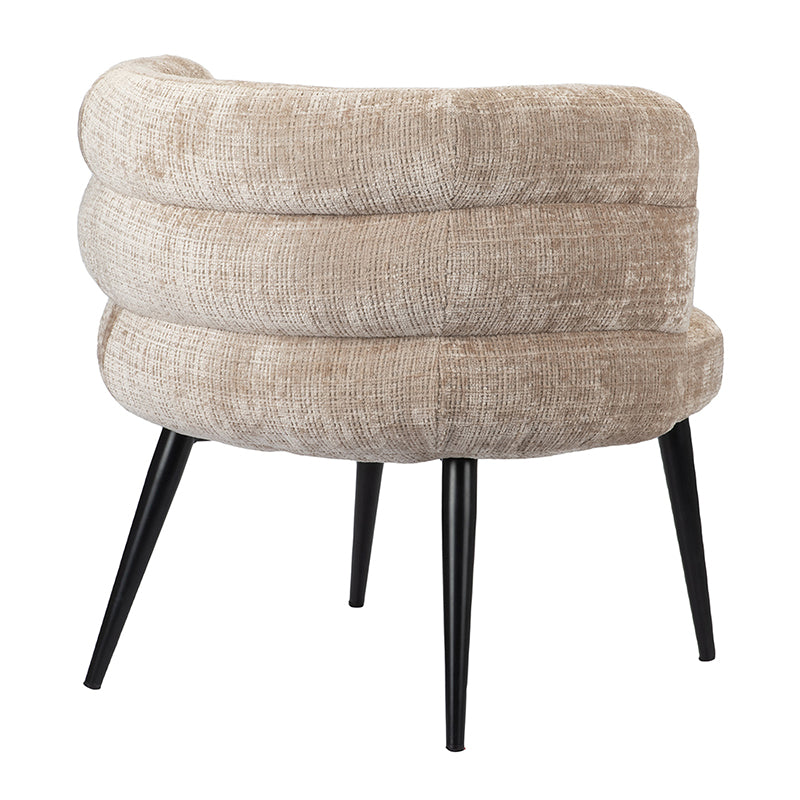 Eleganter Lounge Chair | Runde, Weich Gepolsterte Form für Höchsten Komfort | Stilvolles Creme Design für Modernes Wohnen 4