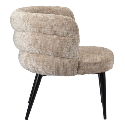 Eleganter Lounge Chair | Runde, Weich Gepolsterte Form für Höchsten Komfort | Stilvolles Creme Design für Modernes Wohnen 5