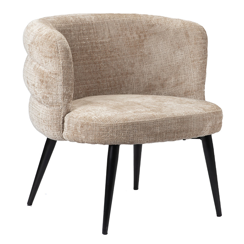 Eleganter Lounge Chair | Runde, Weich Gepolsterte Form für Höchsten Komfort | Stilvolles Creme Design für Modernes Wohnen 6