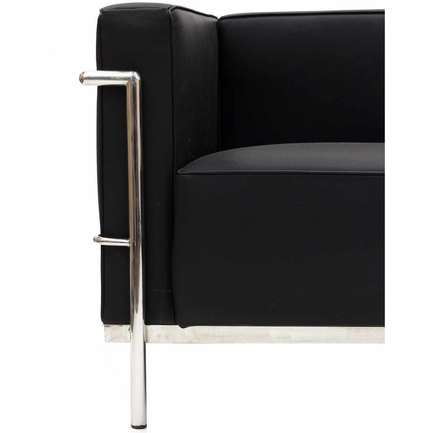 Eleganter Sessel im LC3-Stil mit Hochwertigem Leder & Verchromtem Stahlrahmen | Modernes Design für Stil und Komfort 1