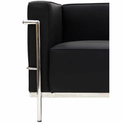 Eleganter Sessel im LC3-Stil mit Hochwertigem Leder & Verchromtem Stahlrahmen | Modernes Design für Stil und Komfort 1