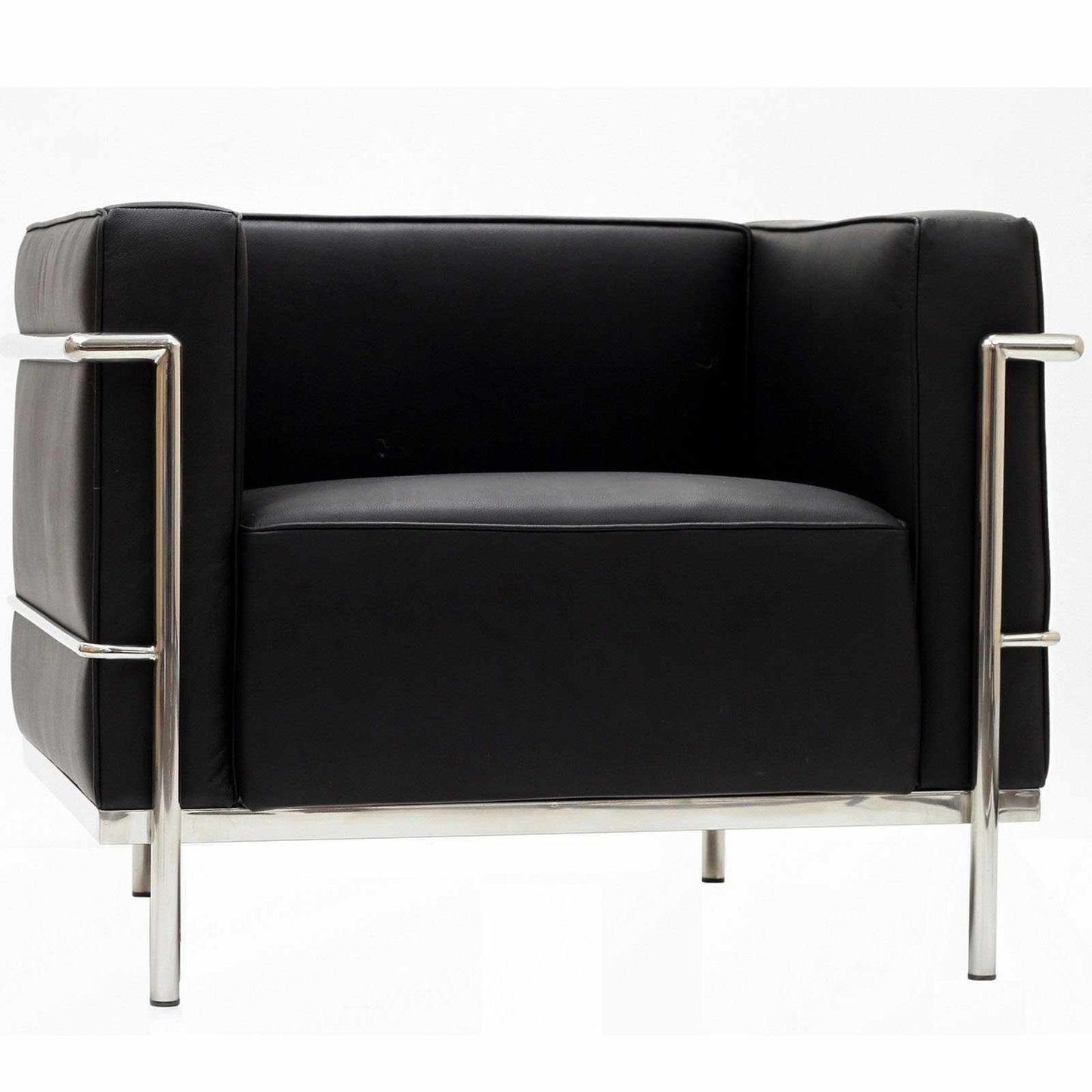 Eleganter Sessel im LC3-Stil mit Hochwertigem Leder & Verchromtem Stahlrahmen | Modernes Design für Stil und Komfort 3
