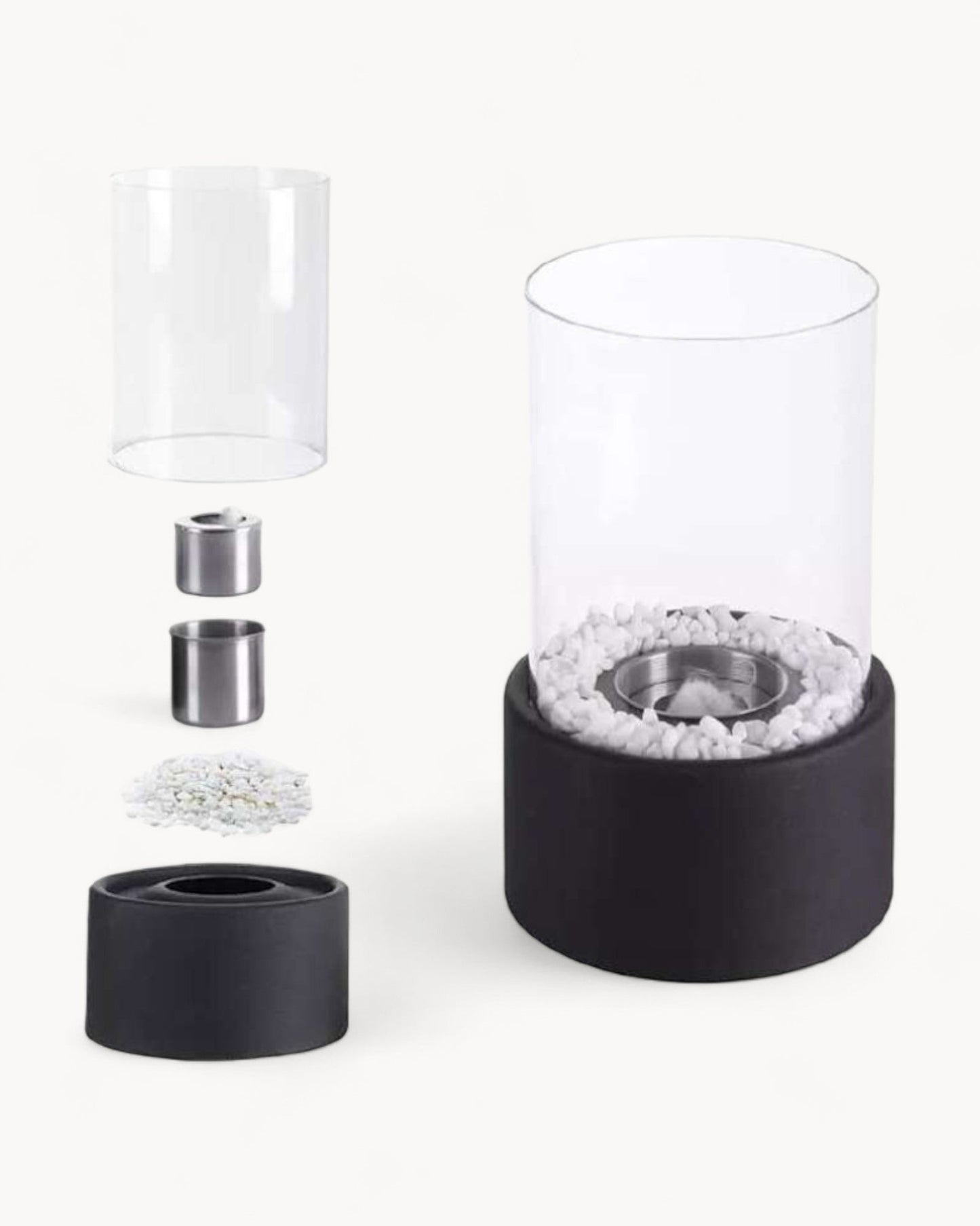 Ewige Flamme | Öllampe aus Metall & Glas mit offener Flamme | Elegantes Design für romantische Abende 6