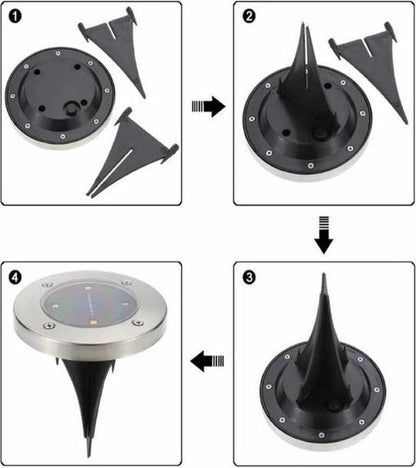 Gartenlampen Deluxe | Hochwertige Solar Gartenleuchten mit Automatischer Ein/Aus-Funktion | IP65 Wasserdicht für Stimmungsvolle Außenbeleuchtung 5
