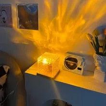 GlowWave | LED Nachtlicht mit Wasserwellenprojektionen & 16 Farben | Entspannendes Nachtlicht für stilvolle Wohnkultur 3