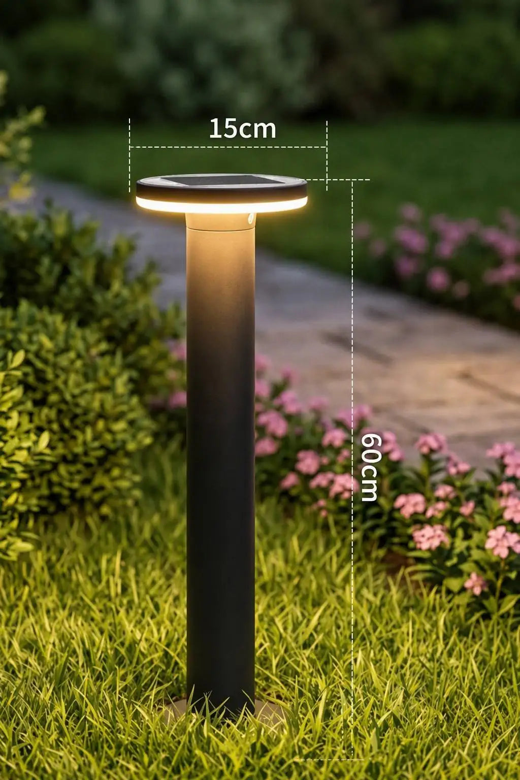 Terra LED-Rasenleuchte 60cm, Solar