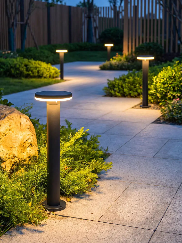 Terra LED-Rasenleuchte, Detailansicht Lichtschirm
