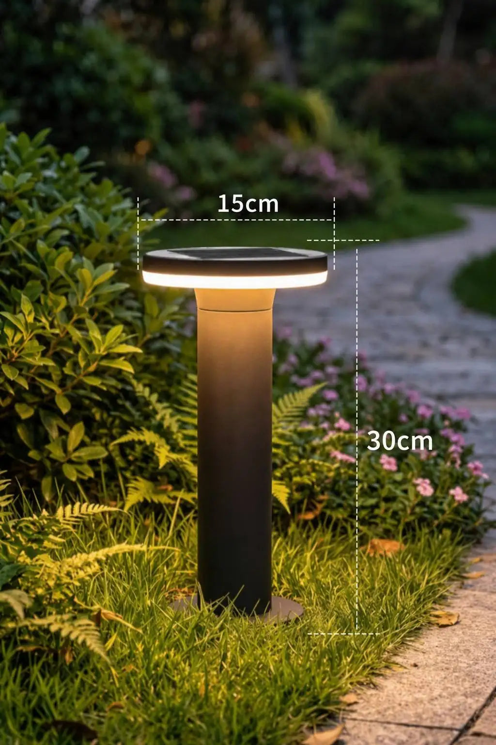 Terra LED-Rasenleuchte 30cm, Solar