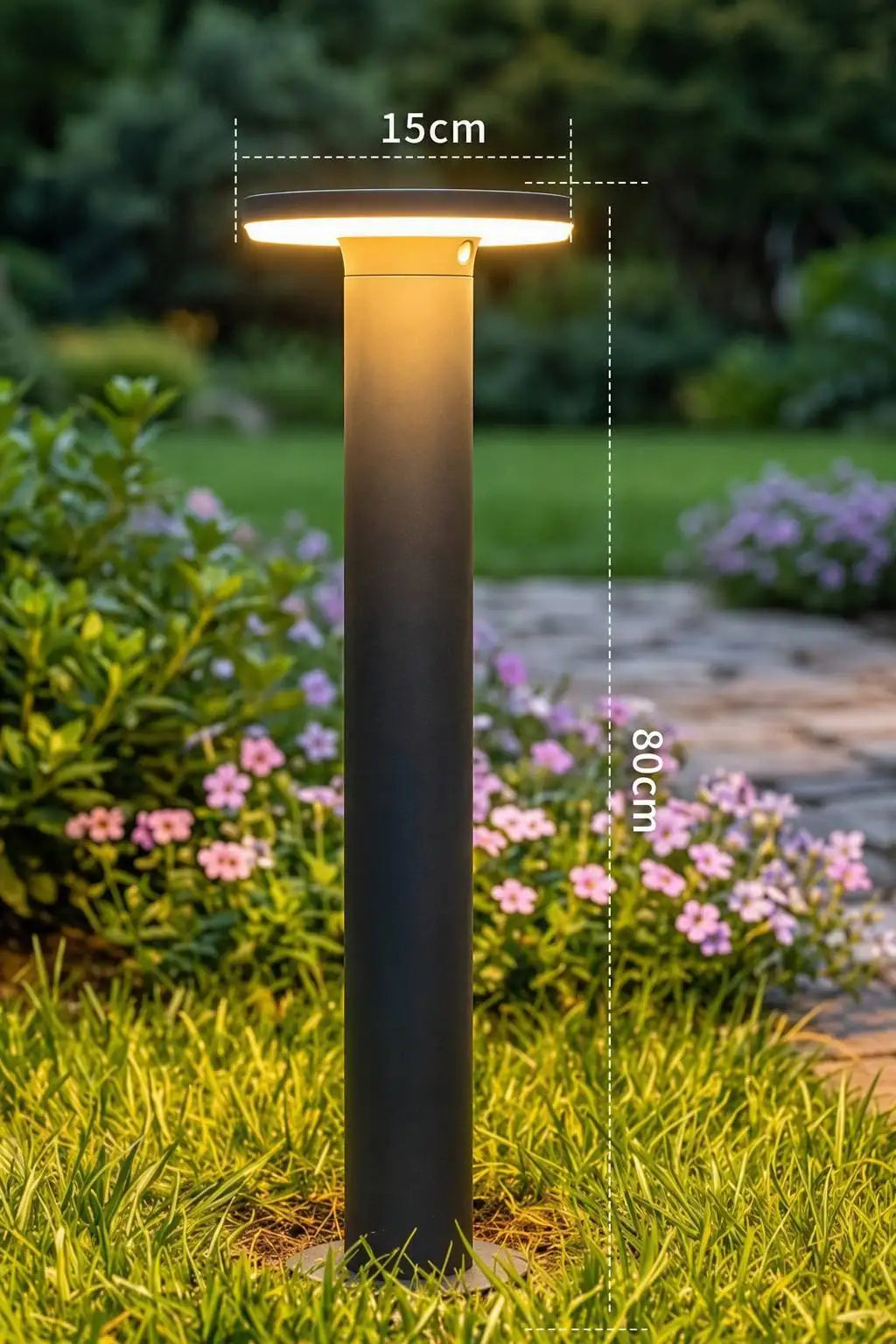 Terra LED-Rasenleuchte 80cm, Solar
