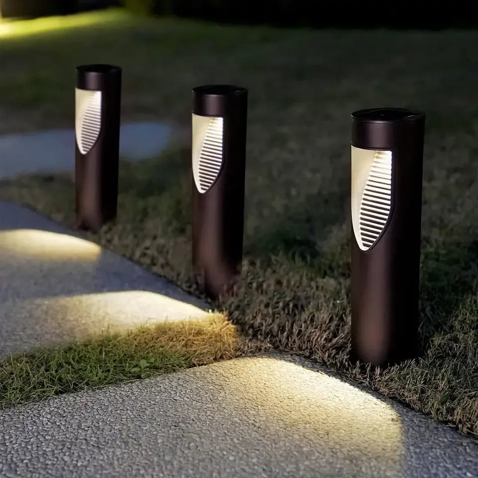 Vela LED Solar-Pollerleuchten für Garten und Gehweg