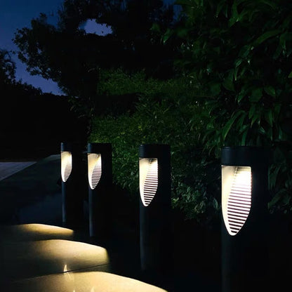 Vela LED Solar-Pollerleuchten für Garten und Gehweg