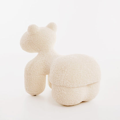 Kleiner Lammhocker | Kinderhocker mit Flauschigem Design für Spaß und Sicherheit 2