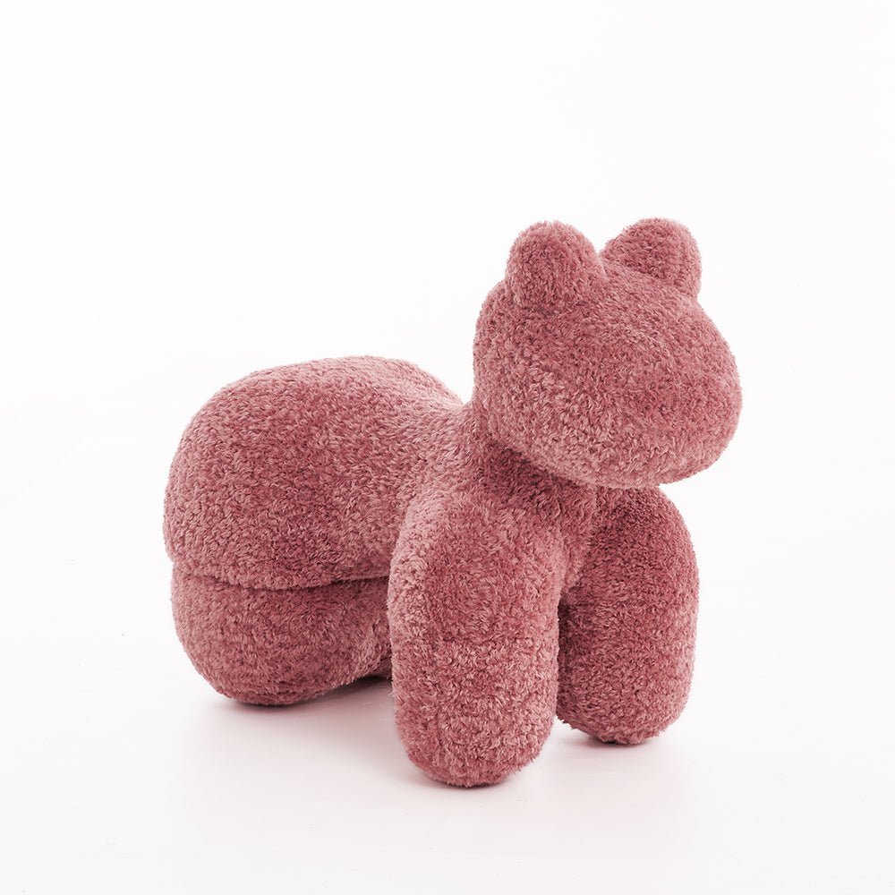 Kleiner Lammhocker | Kinderhocker mit Flauschigem Design für Spaß und Sicherheit 5