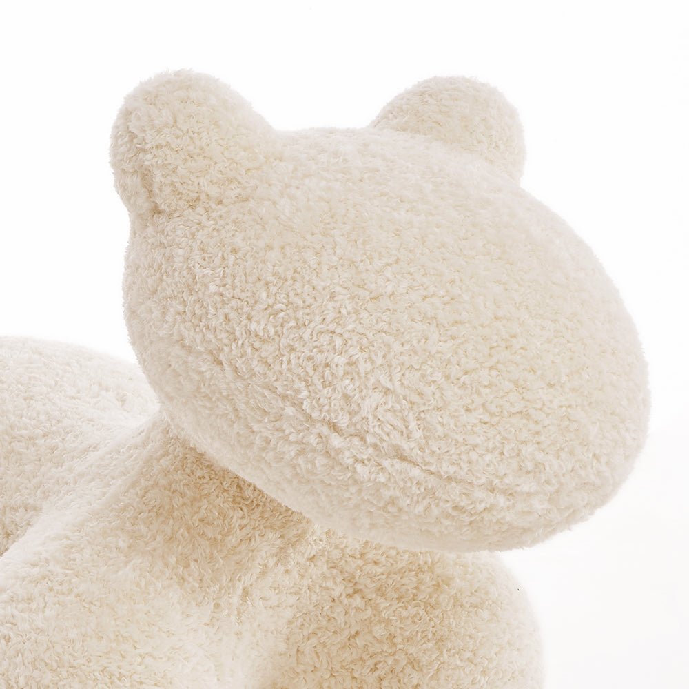 Kleiner Lammhocker | Kinderhocker mit Flauschigem Design für Spaß und Sicherheit 8