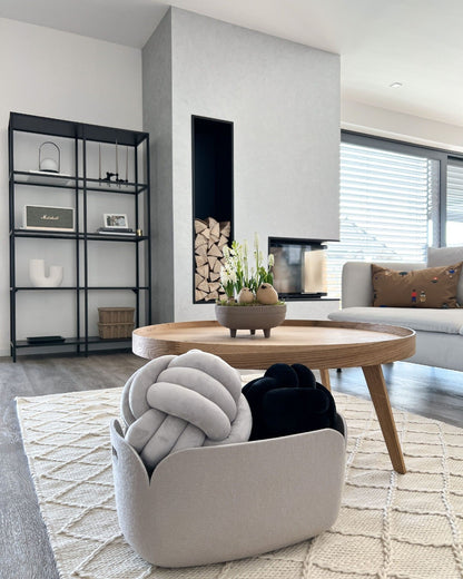 Knotenkissen | Samt Dekoratives Kissen mit Modernem Design | Stylische Ergänzung für Ihr Zuhause 5