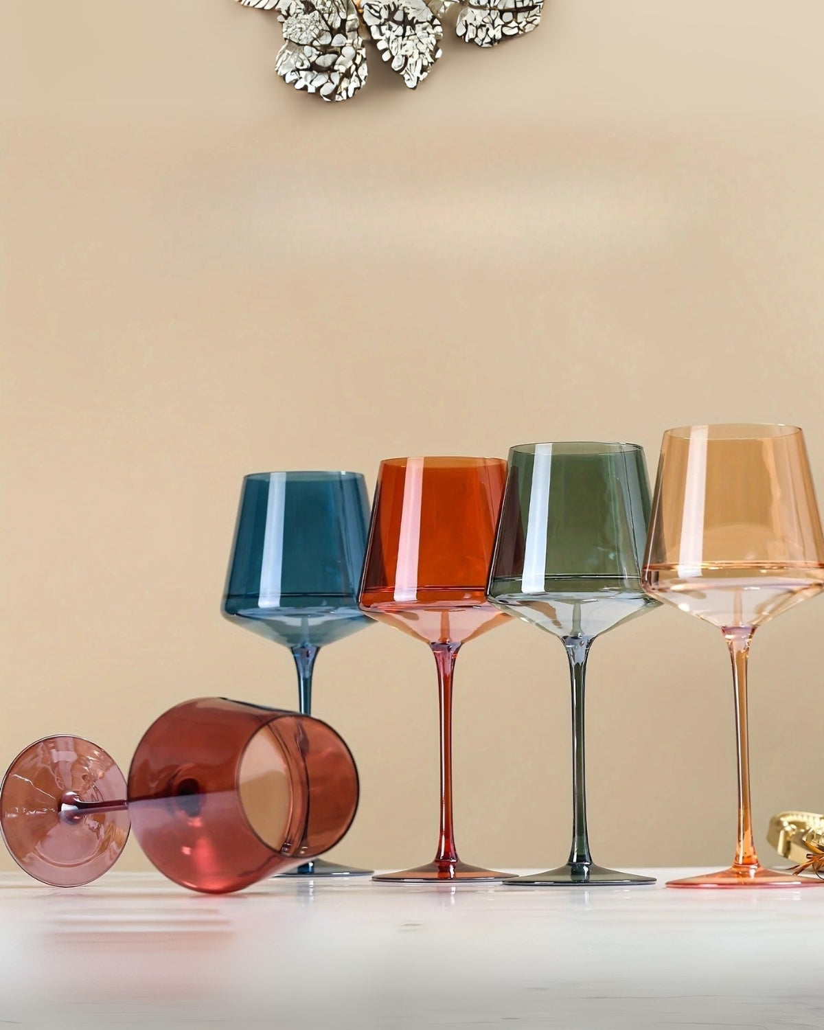 L'Art du Verre | Handgefertigtes Glas-Set mit 6 bunten Weingläsern | Einzigartige Eleganz für jeden Anlass 3