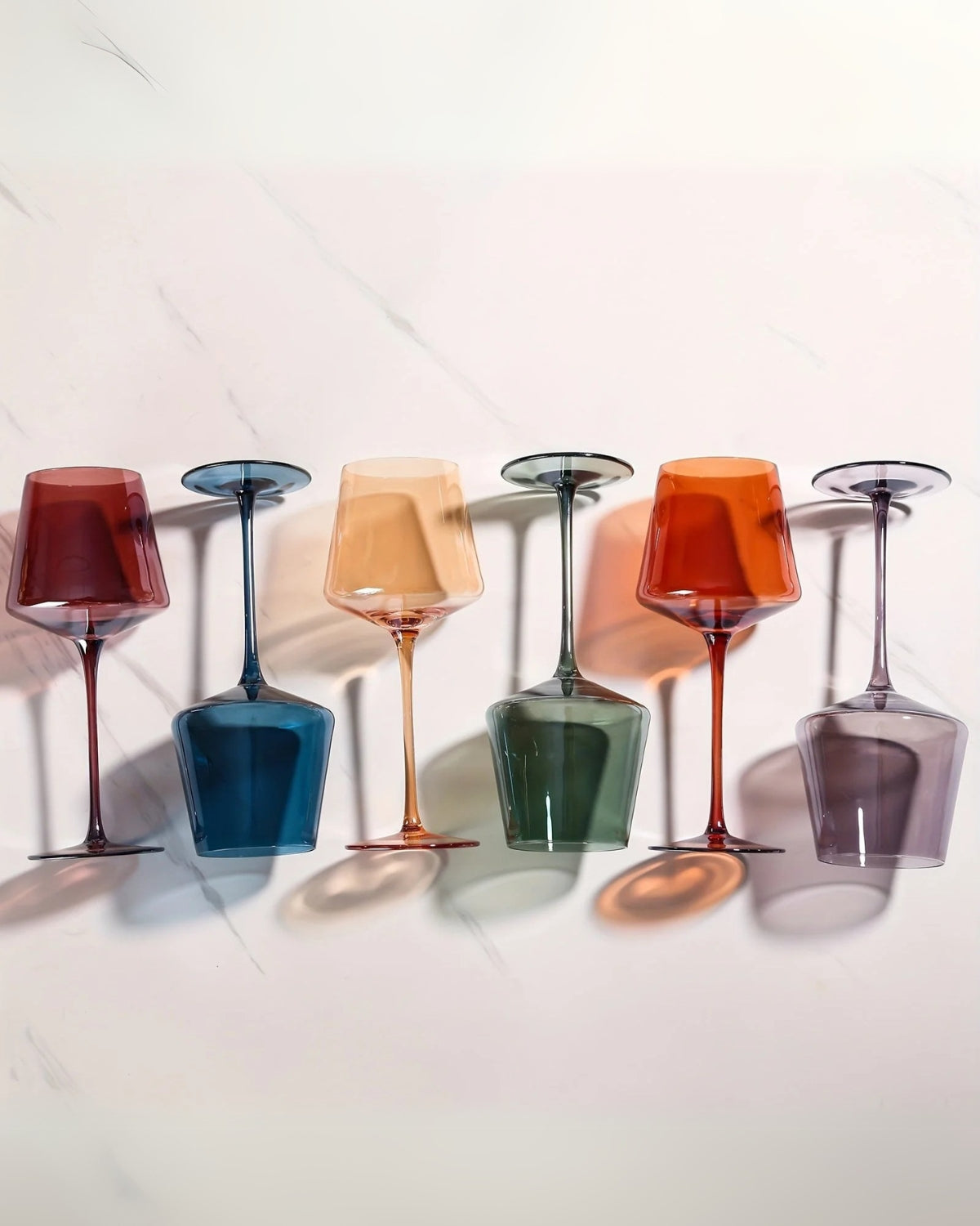 L'Art du Verre | Handgefertigtes Glas-Set mit 6 bunten Weingläsern | Einzigartige Eleganz für jeden Anlass 4
