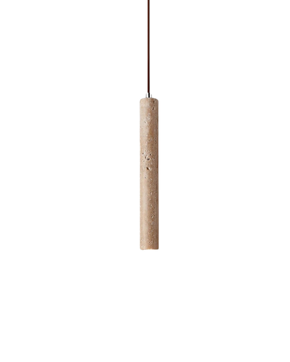La Colonne | Pendelleuchte aus Travertinstein mit Organischer Textur | Zeitloses Design für Esszimmer und Eleganz 0