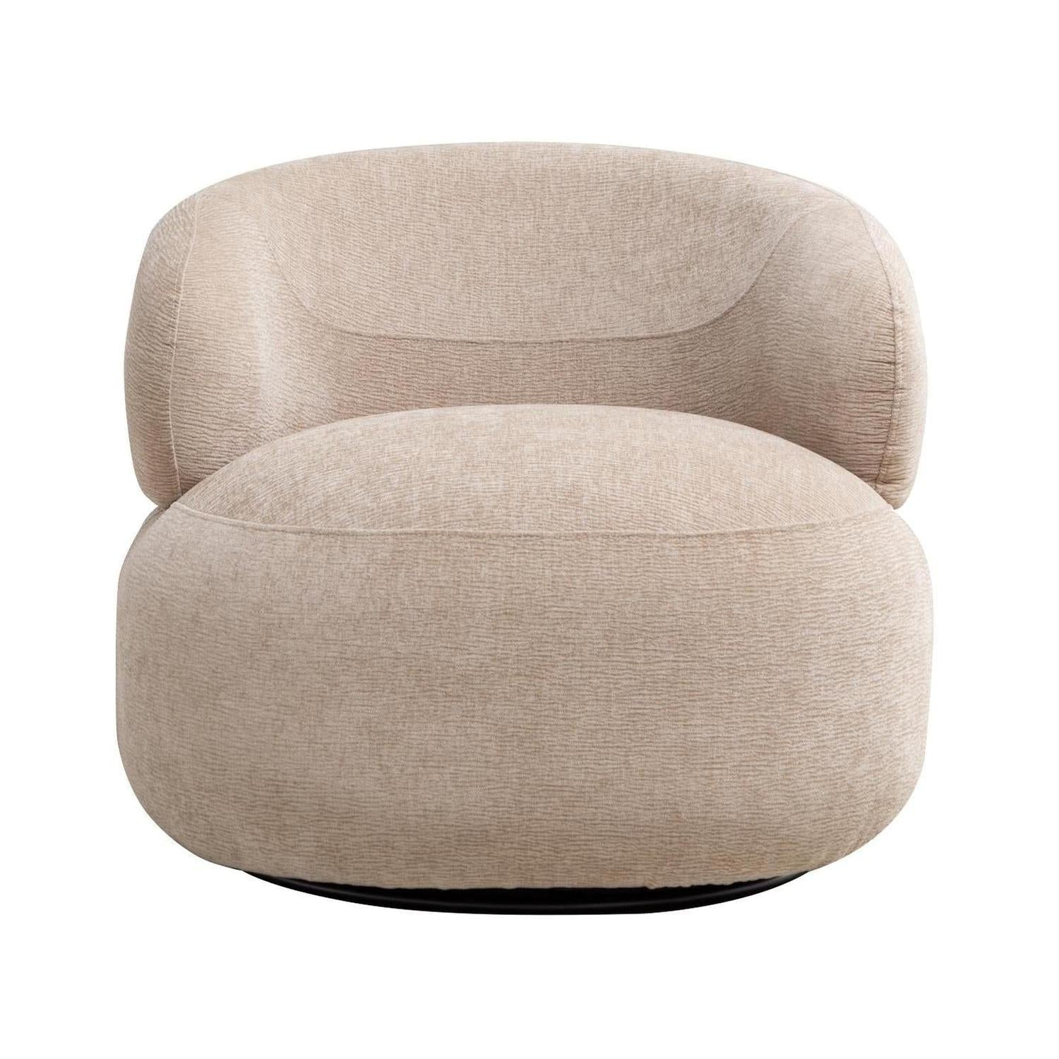 Loungesessel Max | Drehbarer Loungesessel mit Ergonomischer Polsterung | Beige für Optimalen Komfort 0