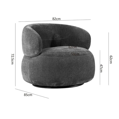 Loungesessel Max | Drehbarer Loungesessel mit Ergonomischer Polsterung | Beige für Optimalen Komfort 7