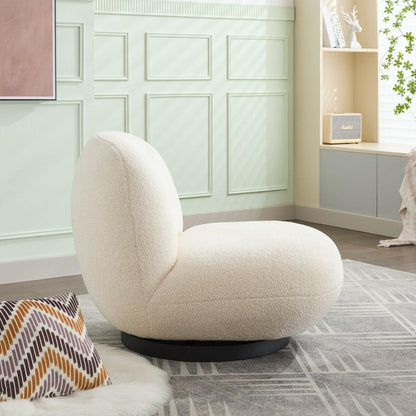 Loungesessel Modern | Drehbarer Teddy Bouclé Sessel für Komfort im Wohnzimmer 3