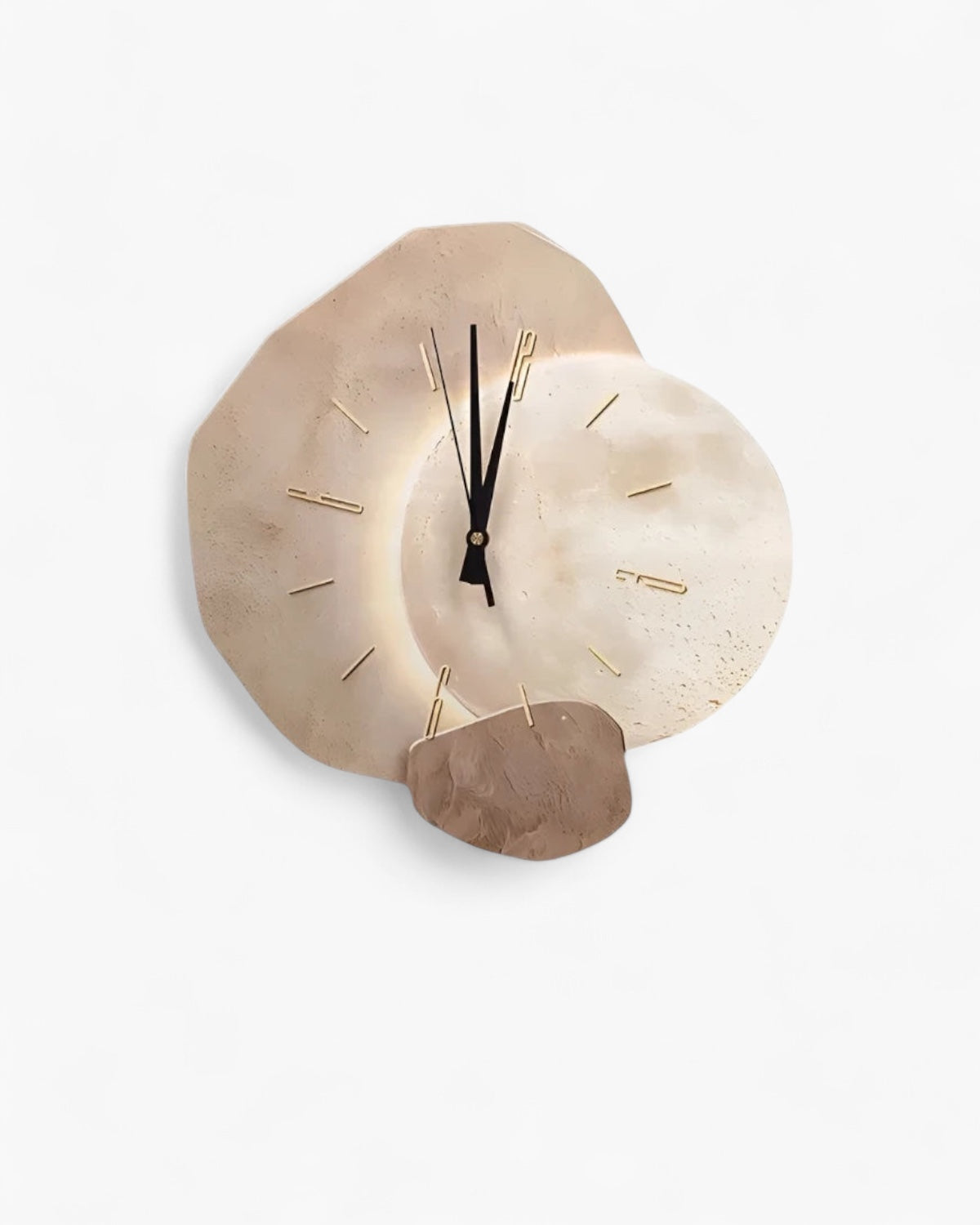 Lune Aura | Wanduhr Modern mit Mondmotiv & Minimalistischem Design | Elegante Uhr für Stilvolle Räume 1