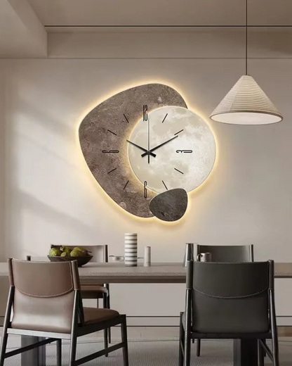 Lune Aura | Wanduhr Modern mit Mondmotiv & Minimalistischem Design | Elegante Uhr für Stilvolle Räume 4