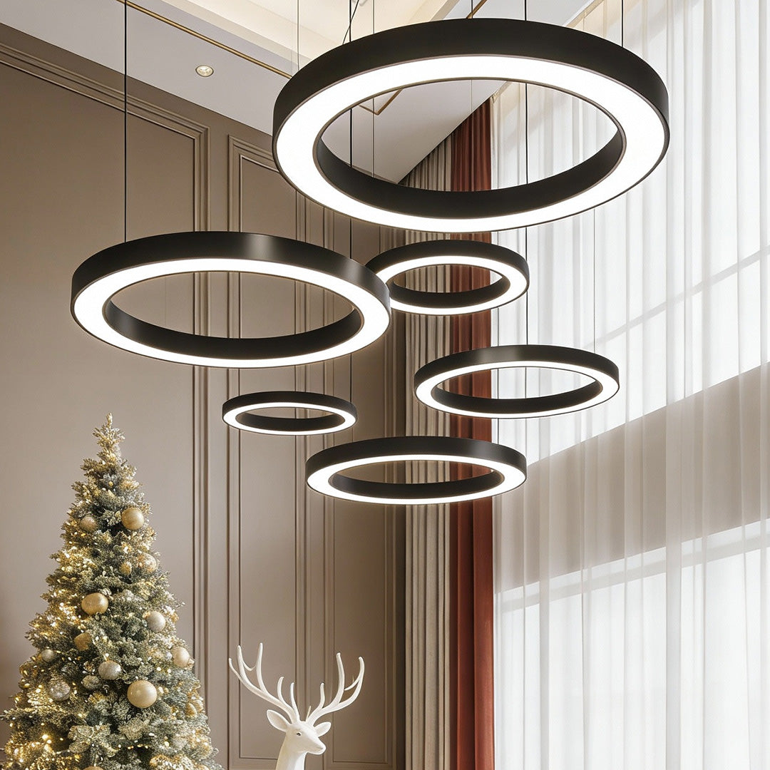 Moderne Deckenlampe mit Dimmbaren LED-Licht für Gleichmäßige Beleuchtung im Wohnzimmer 5