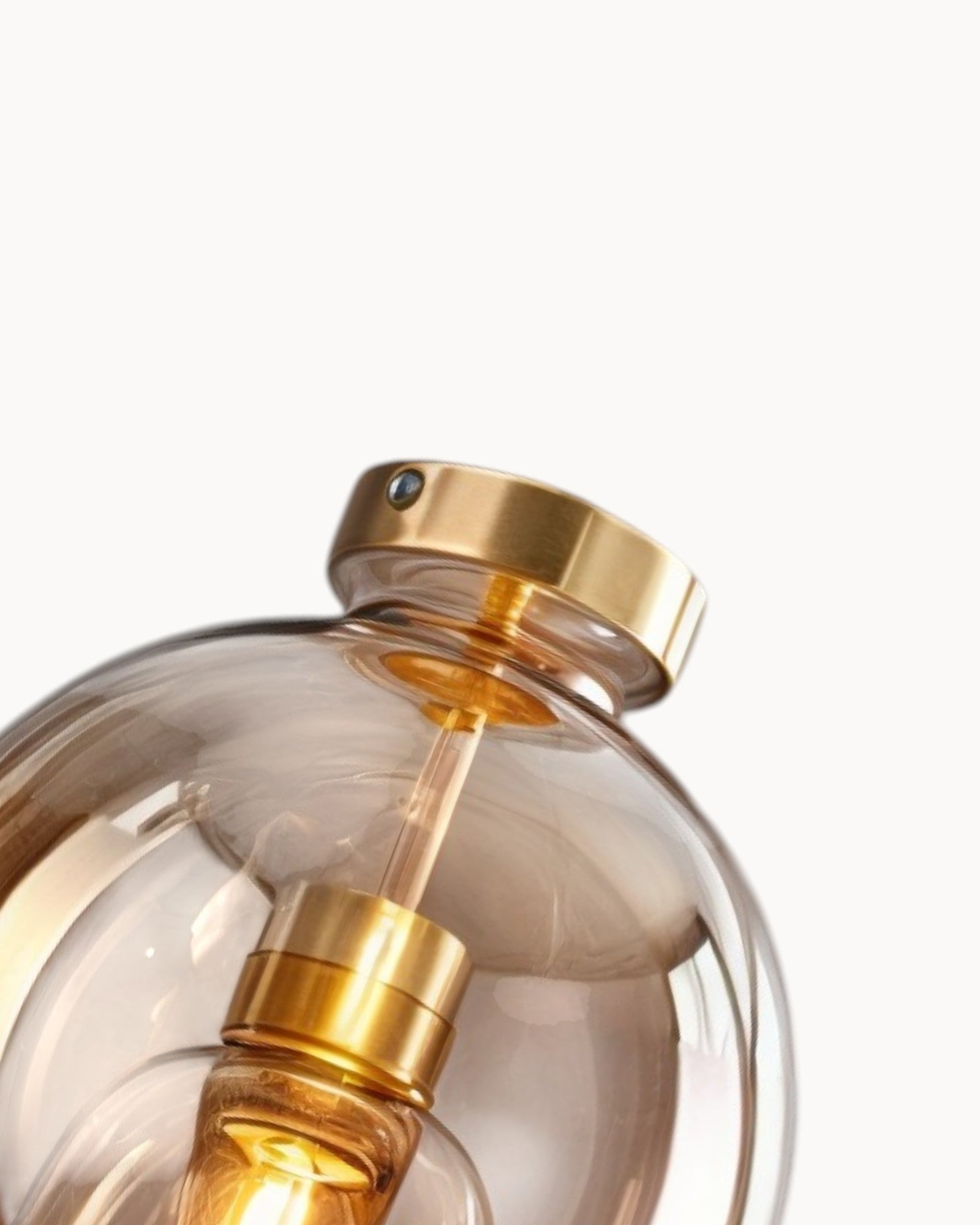 Moderne Deckenlampe mit LED-Beleuchtung und Rauchgrauem Glasschirm | Elegante Deckenleuchte für Stil im Wohnzimmer 7