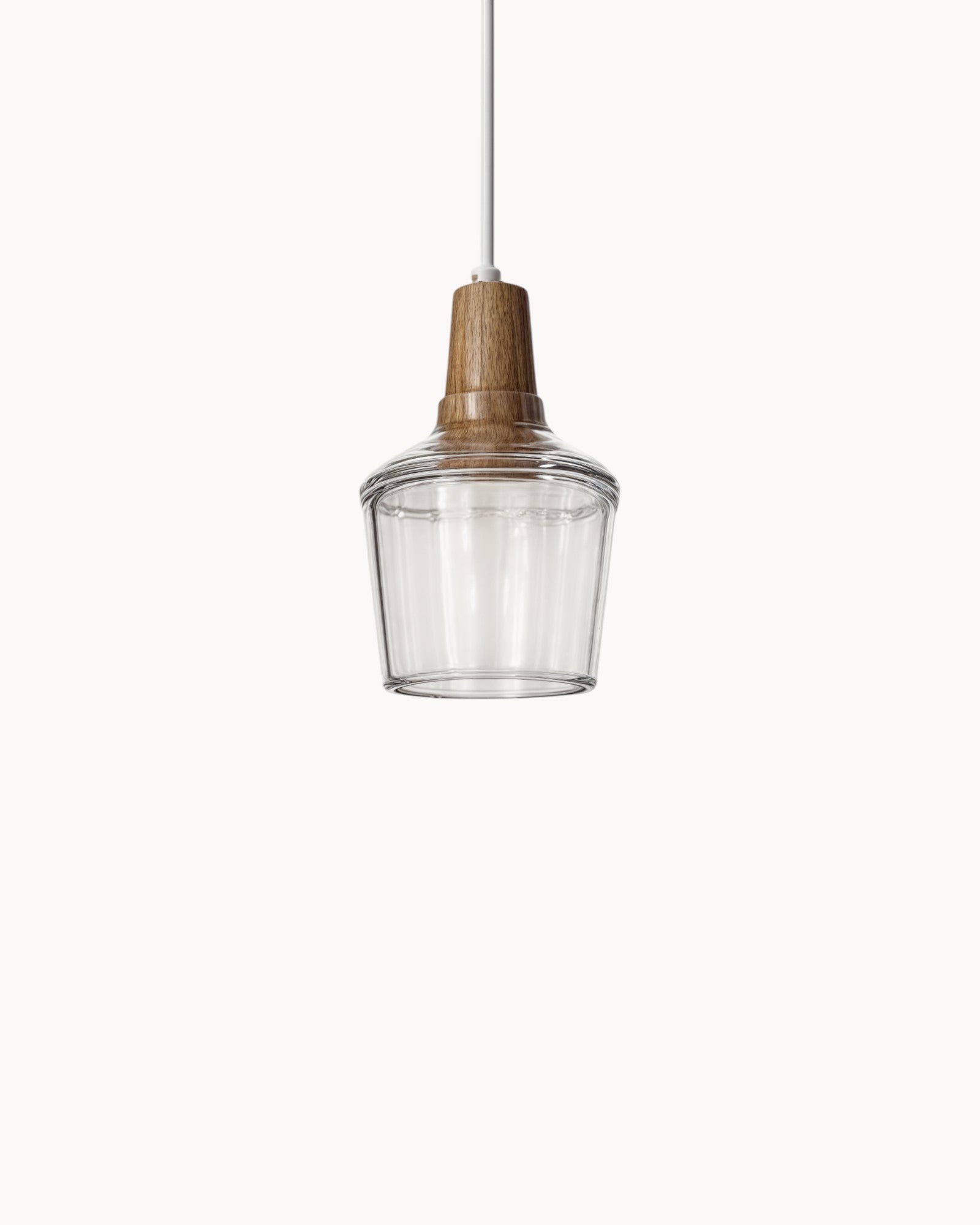 Moderne Deckenleuchte mit Holzsockel & E27-Fassung | Stilvolle LED Deckenlampe für elegantes Wohnzimmer-Ambiente 0