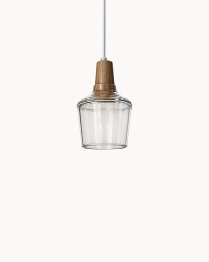 Moderne Deckenleuchte mit Holzsockel & E27-Fassung | Stilvolle LED Deckenlampe für elegantes Wohnzimmer-Ambiente 0