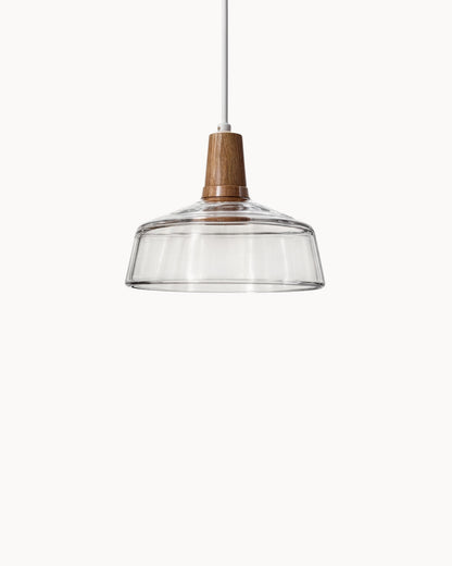 Moderne Deckenleuchte mit Holzsockel & E27-Fassung | Stilvolle LED Deckenlampe für elegantes Wohnzimmer-Ambiente 4