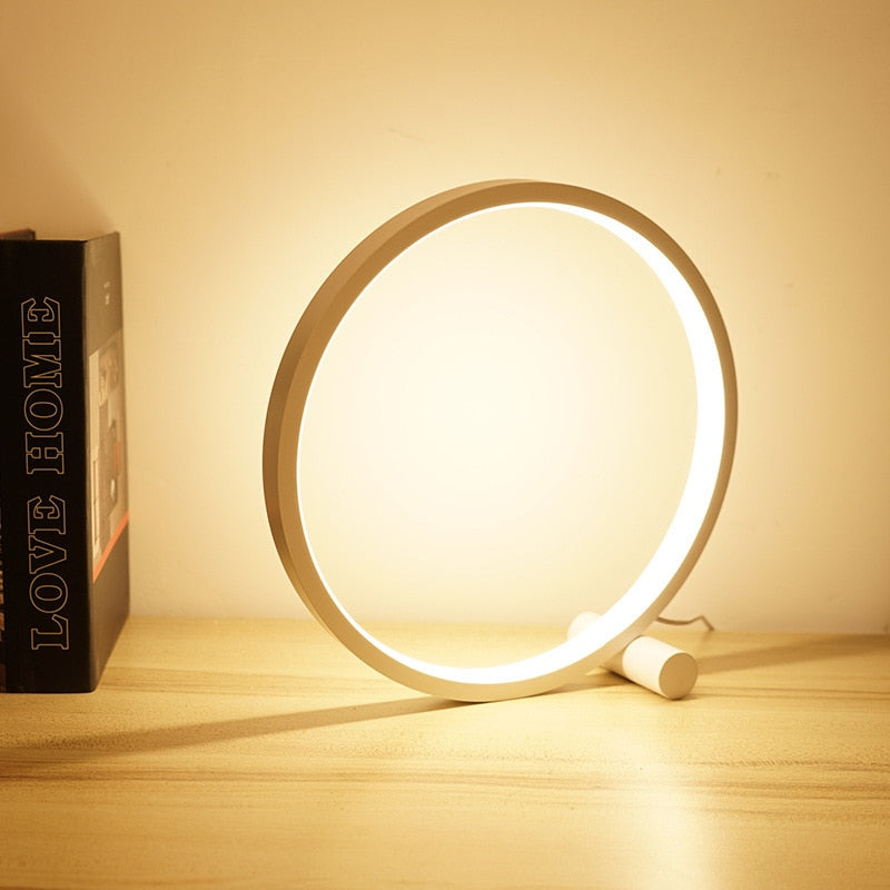 Moderne Halo | LED Nachttischlampe mit Dimmfunktion | Minimalistisches Design für Entspannende Atmosphäre 2
