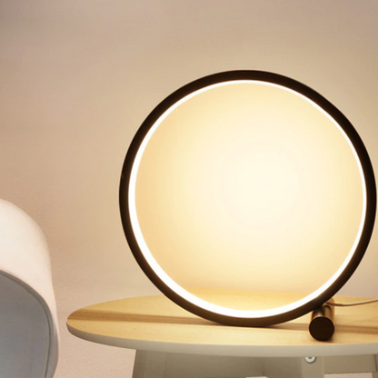 Moderne Halo | LED Nachttischlampe mit Dimmfunktion | Minimalistisches Design für Entspannende Atmosphäre 3