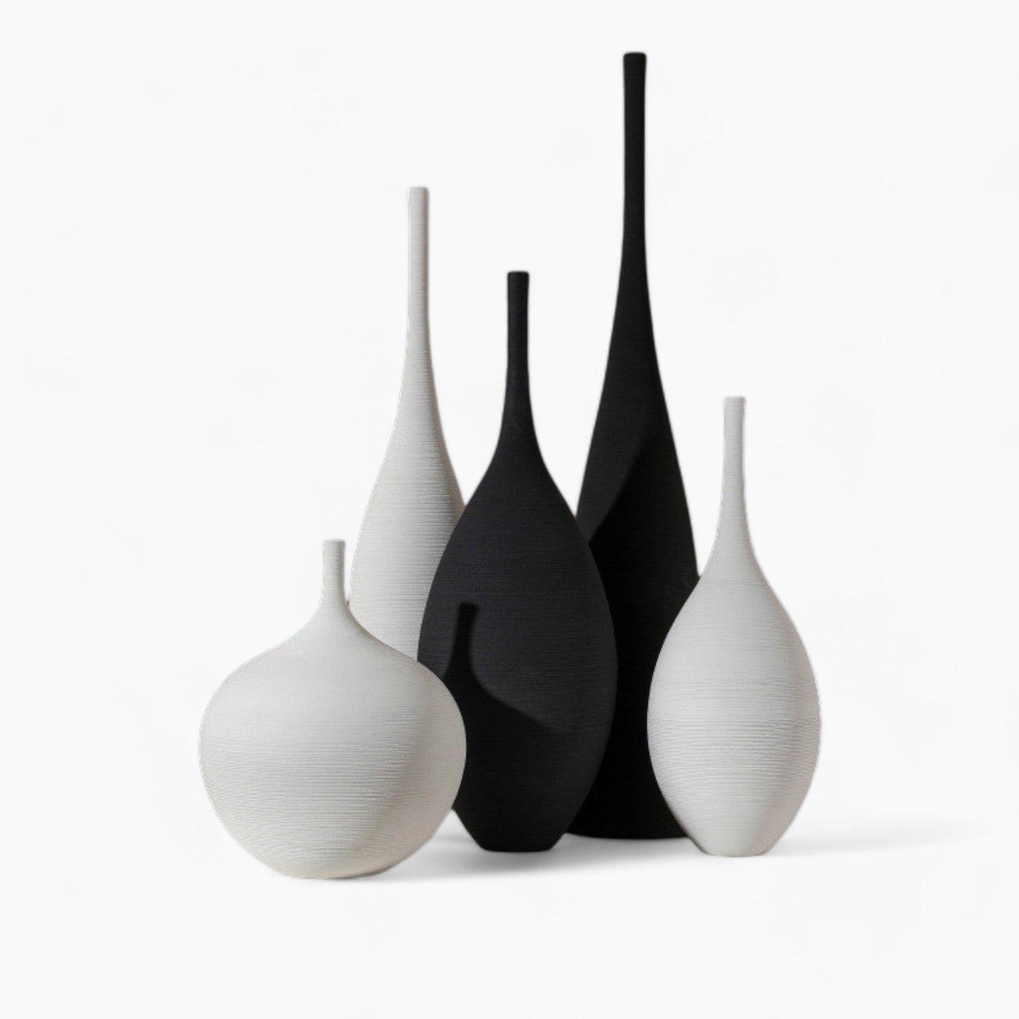 Moderne Keramikvase | Minimalistisches Design mit Organischer Form | Elegante Blumendekoration für Jedes Zuhause 3