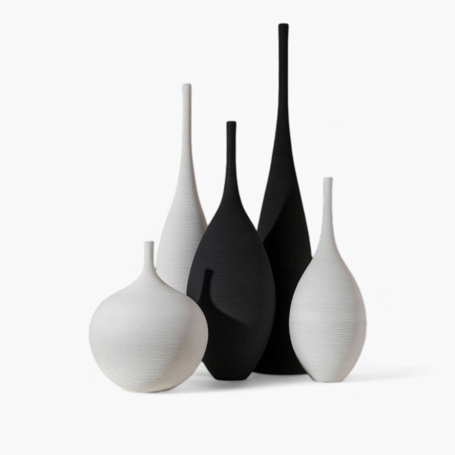 Moderne Keramikvase | Minimalistisches Design mit Organischer Form | Elegante Blumendekoration für Jedes Zuhause 3
