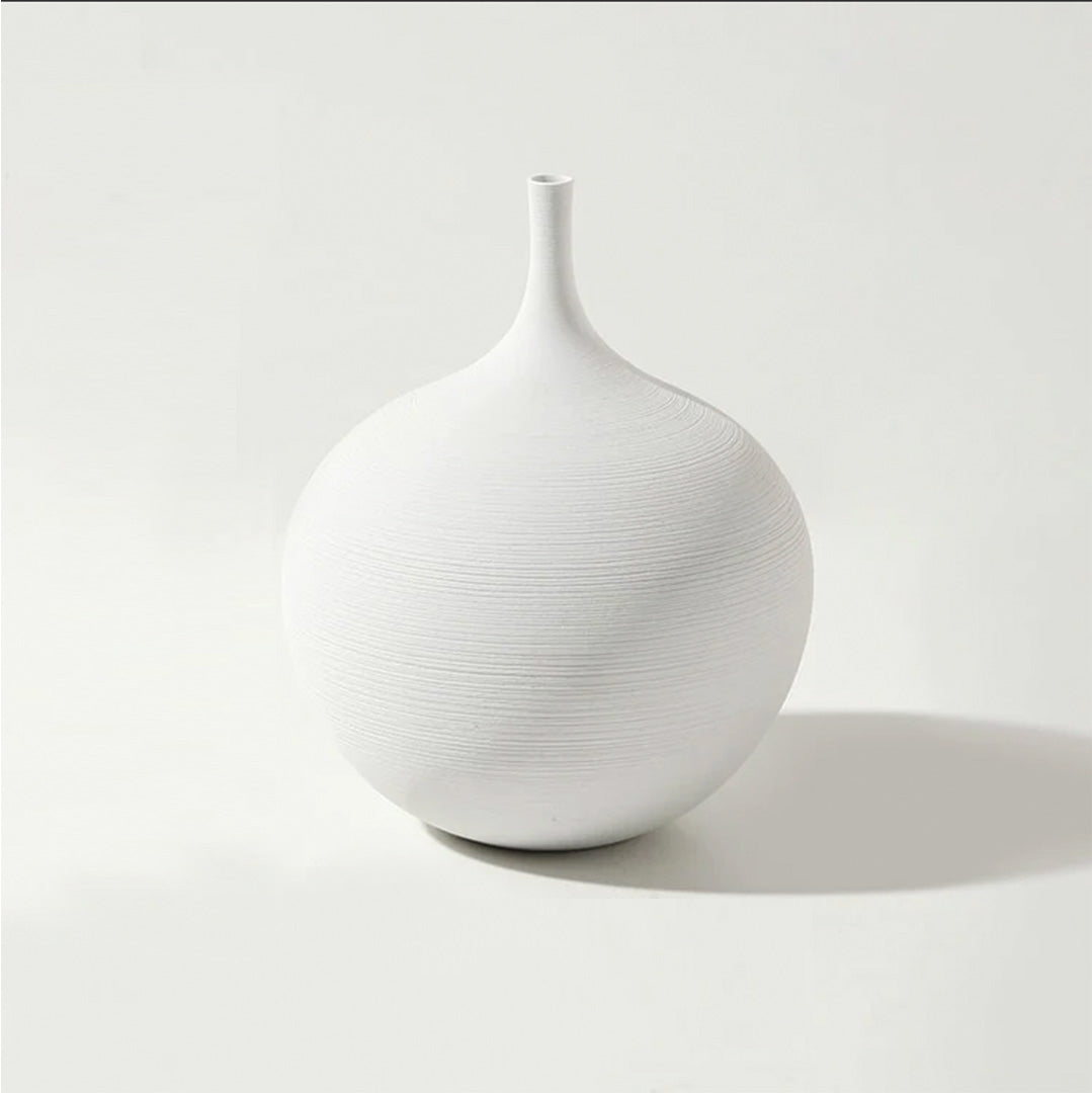 Moderne Keramikvase | Minimalistisches Design mit Organischer Form | Elegante Blumendekoration für Jedes Zuhause 8