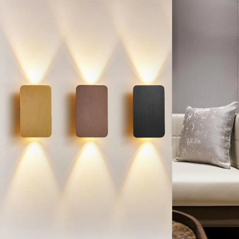 Moderne LED-Wandleuchte Innen aus Aluminium mit 2 Lichtquellen | Minimalistisches Design für Stilvolle Räume 1