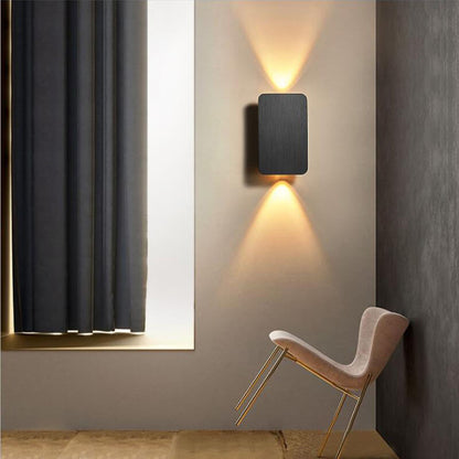Moderne LED-Wandleuchte Innen aus Aluminium mit 2 Lichtquellen | Minimalistisches Design für Stilvolle Räume 11