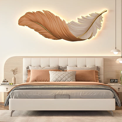 Moderne LED-Wandleuchte Innen mit Fernbedienung & Federdesign | Kreative Lichtquelle für stilvolle Räume 10