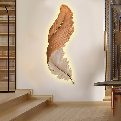 Moderne LED-Wandleuchte Innen mit Fernbedienung & Federdesign | Kreative Lichtquelle für stilvolle Räume 14
