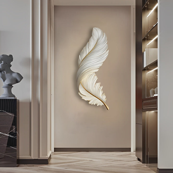 Moderne LED-Wandleuchte Innen mit Fernbedienung & Federdesign | Kreative Lichtquelle für stilvolle Räume 15