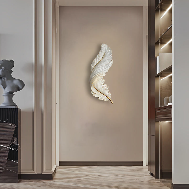 Moderne LED-Wandleuchte Innen mit Fernbedienung & Federdesign | Kreative Lichtquelle für stilvolle Räume 7