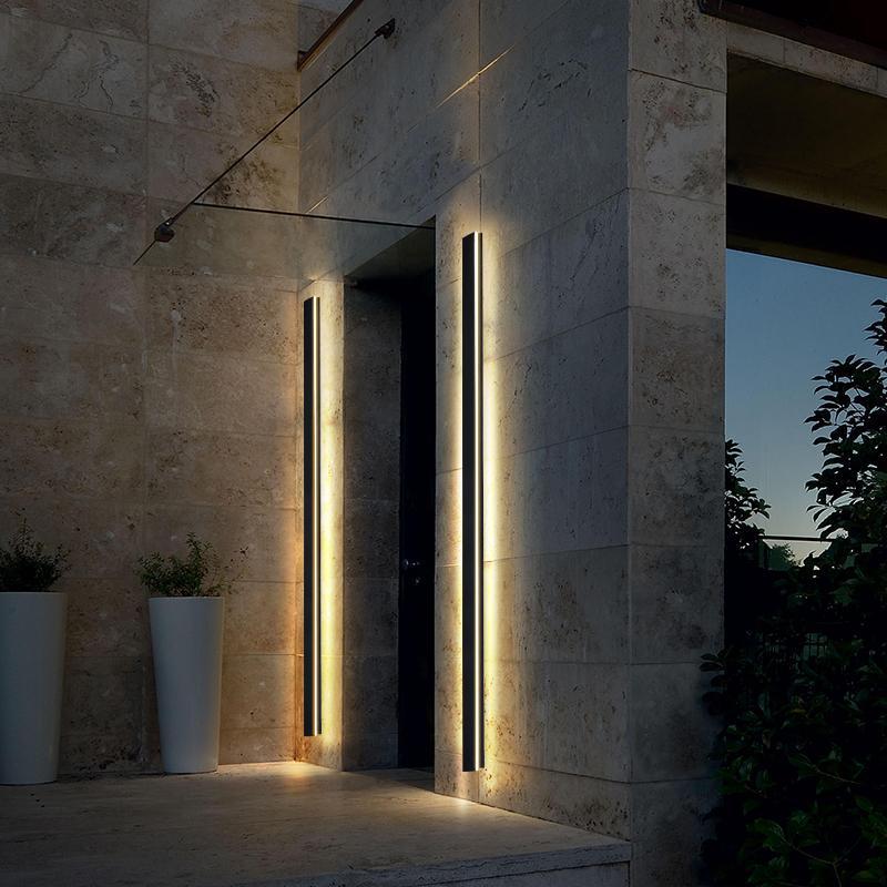 Moderne LED Außenwandleuchte mit IP65 Schutz | Minimalistisches Design für Stilvolle Fassadenbeleuchtung 0