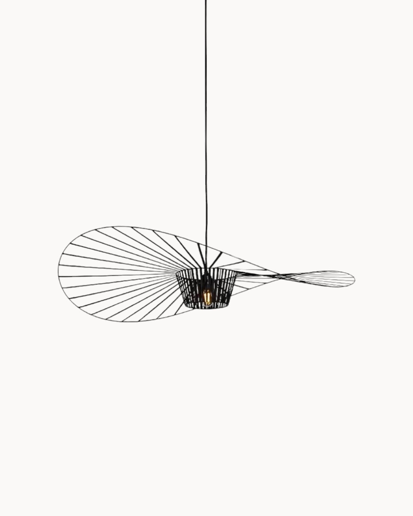 Moderne LED Pendelleuchte mit Stoffschirm | Skulpturales Design für Elegante Beleuchtung 0