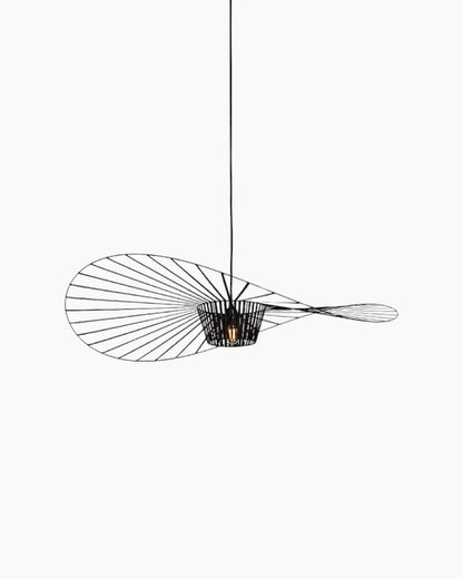 Moderne LED Pendelleuchte mit Stoffschirm | Skulpturales Design für Elegante Beleuchtung 0