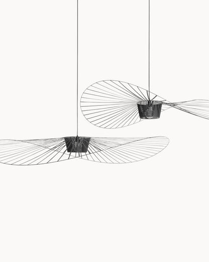 Moderne LED Pendelleuchte mit Stoffschirm | Skulpturales Design für Elegante Beleuchtung 2