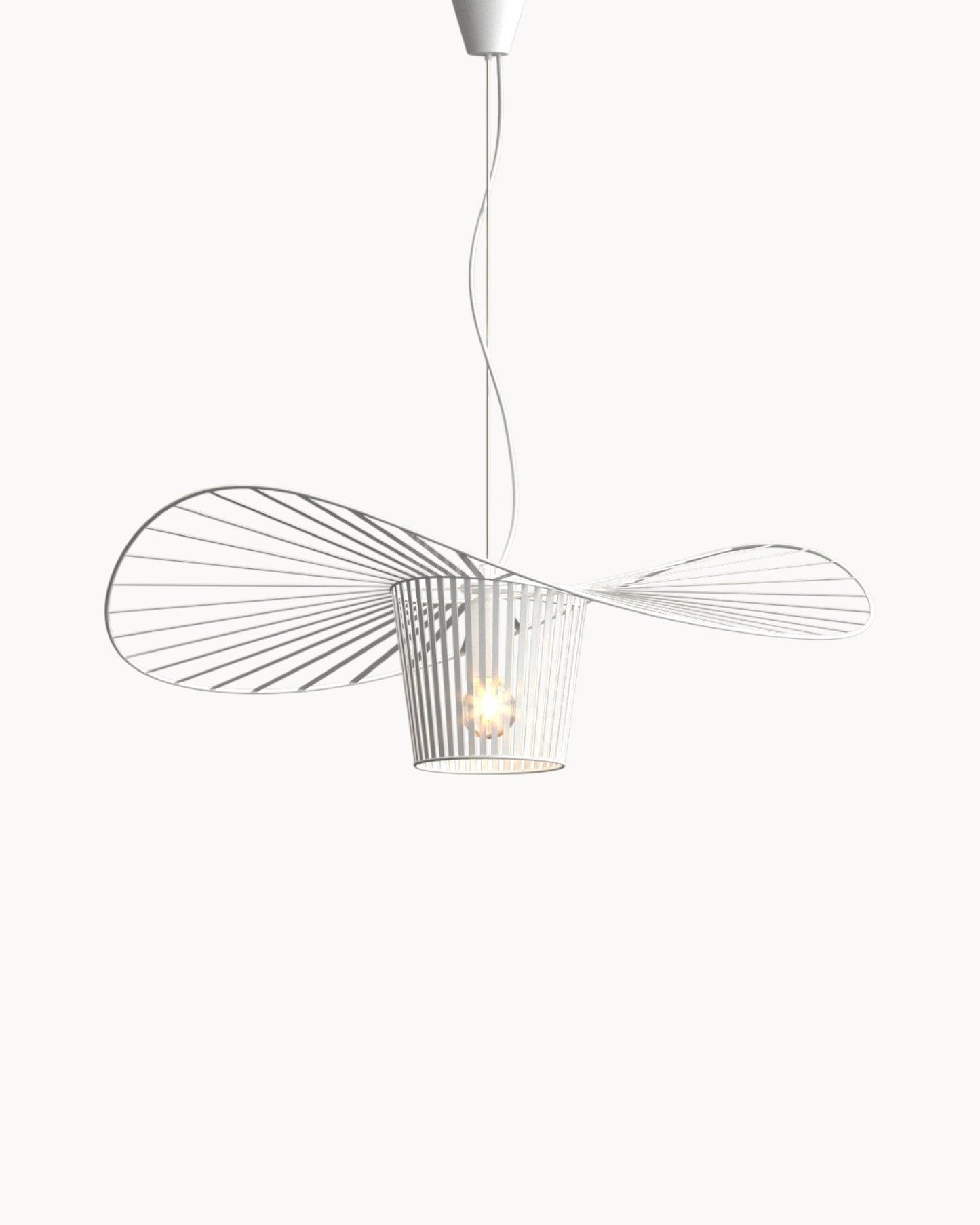 Moderne LED Pendelleuchte mit Stoffschirm | Skulpturales Design für Elegante Beleuchtung 6