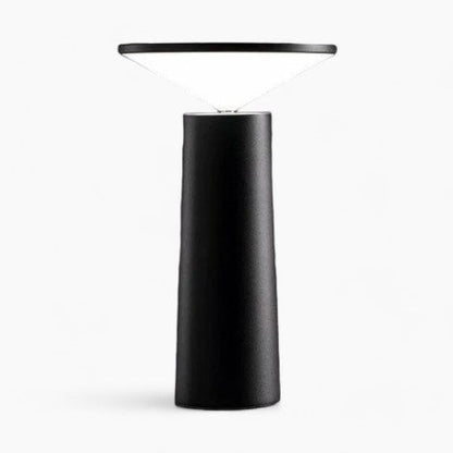 Moderne LED Tischlampe | Dimmbar & 360° Drehbar | Tragbare Akku Tischleuchte für Flexibles Licht 0