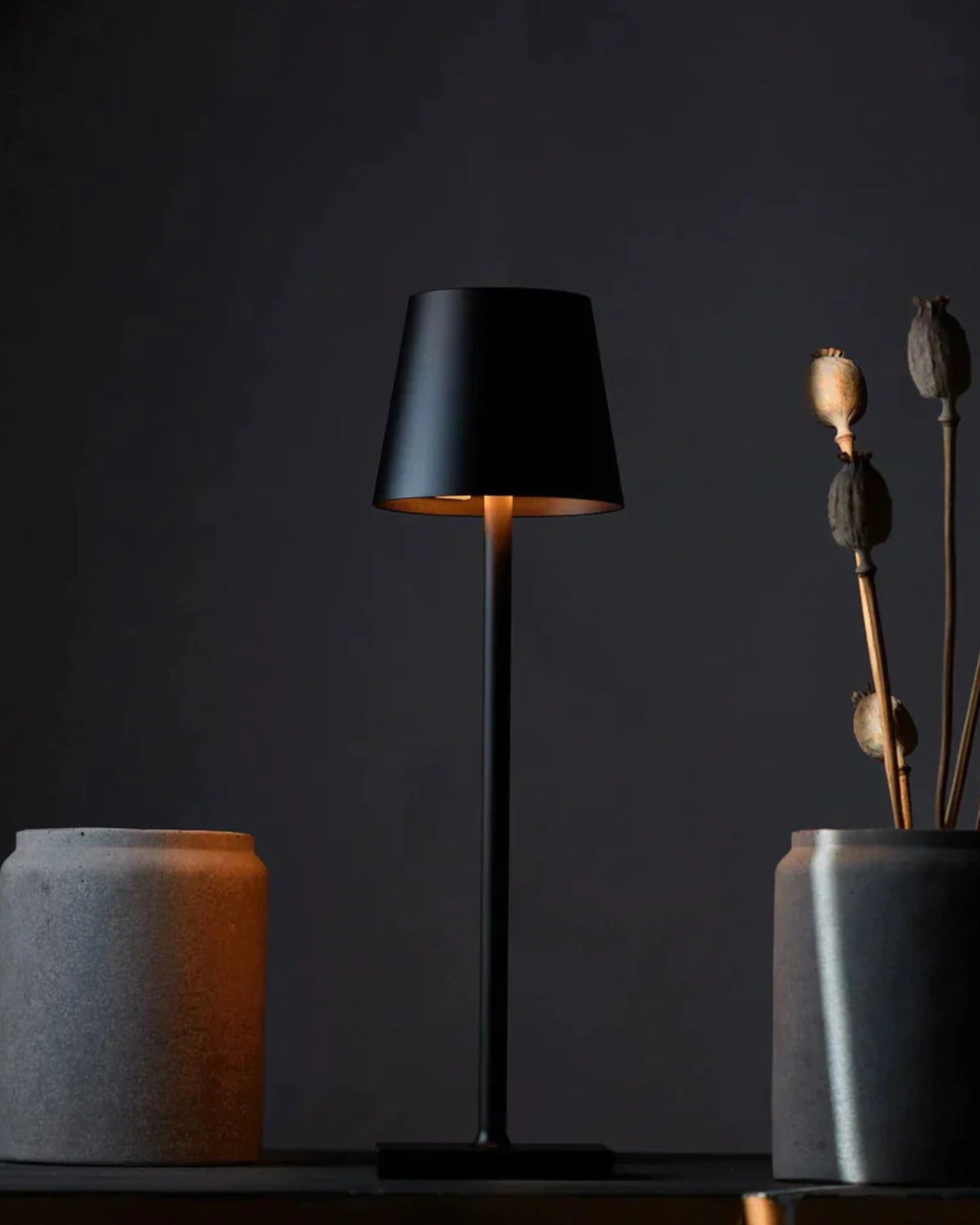 Moderne LED Tischlampe | Kabellose Leuchte mit 3-Farben-Touch-Steuerung | Elegantes Aluminiumdesign für Flexible Beleuchtung 3